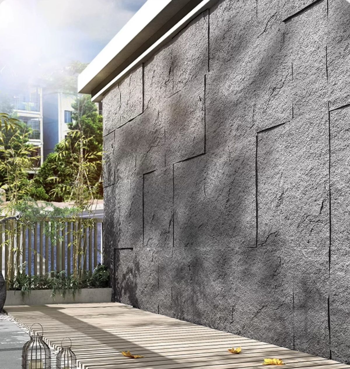 SPC core panel wall finish