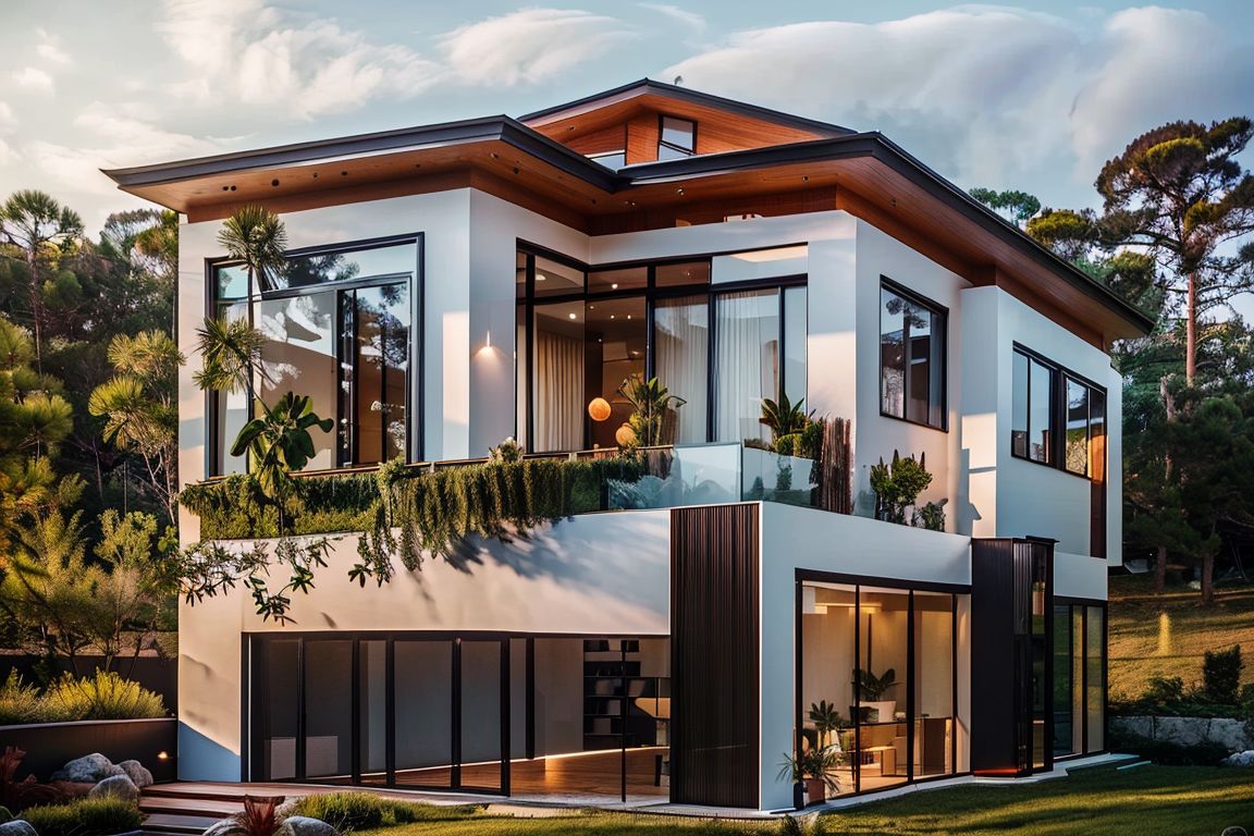 ilivinghome residence at dusk