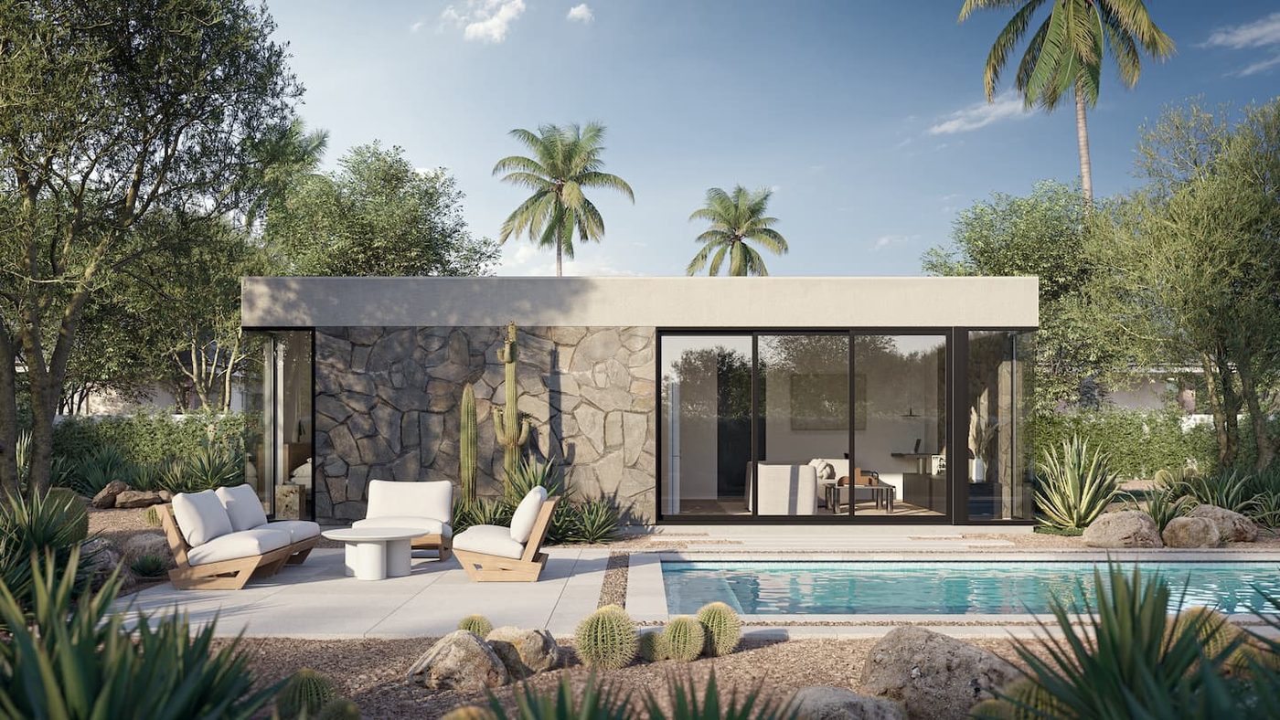 Coastal resort villas